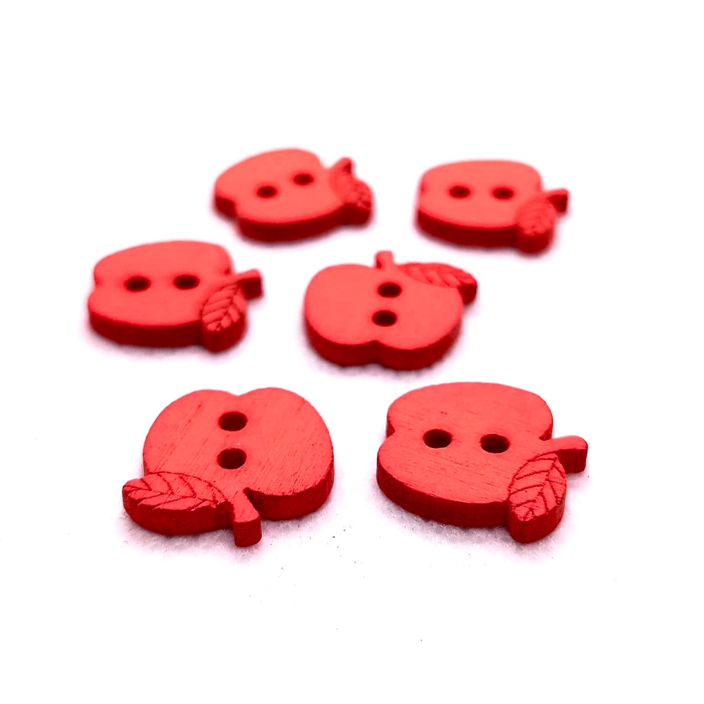 Apple Wooden Buttons