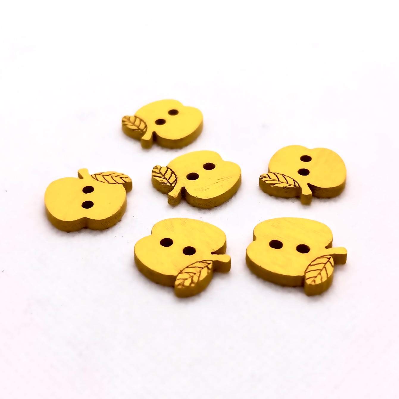 Apple Wooden Buttons