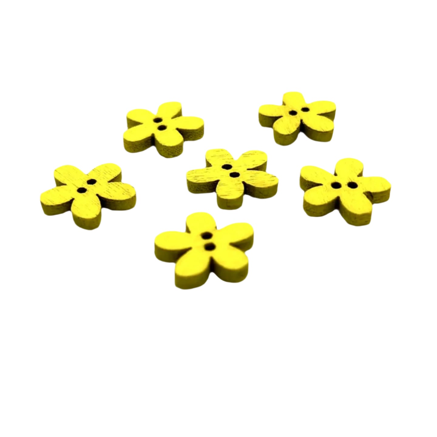Colorful Wooden Big Flower Buttons