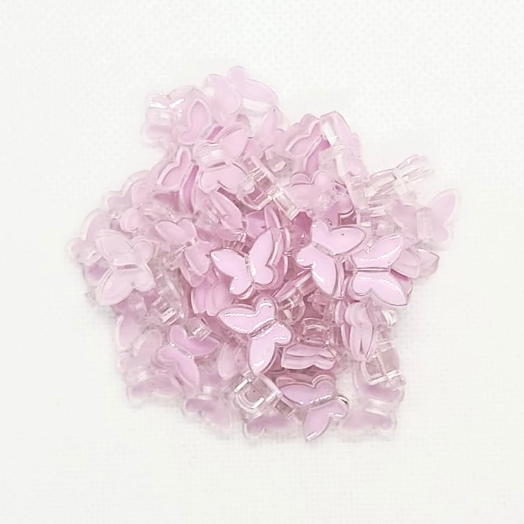 Translucent Butterfly Plastic Buttons