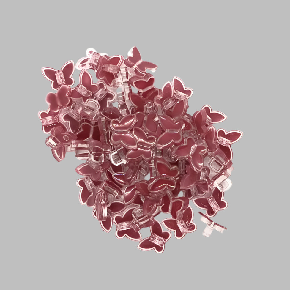 Translucent Butterfly Plastic Buttons