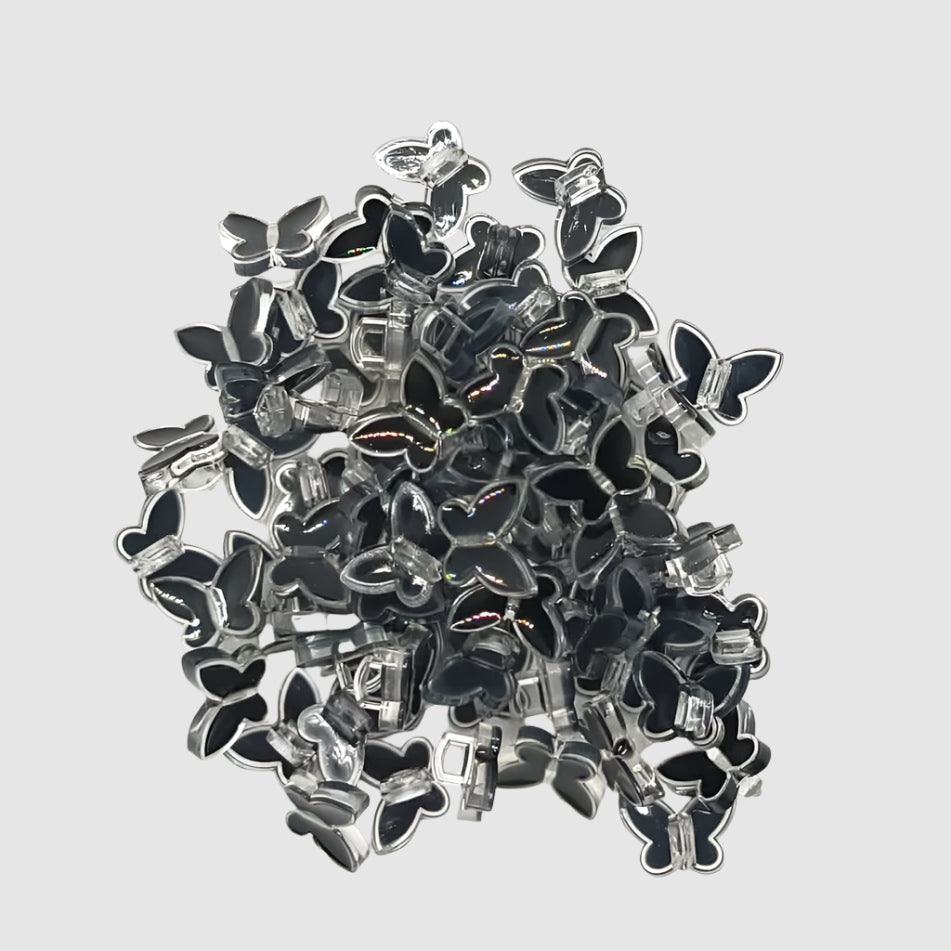 Translucent Butterfly Plastic Buttons