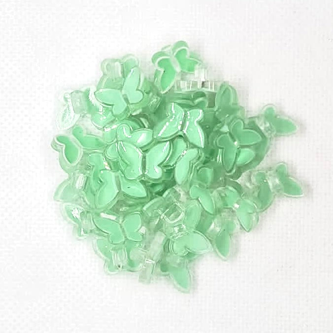 Translucent Butterfly Plastic Buttons