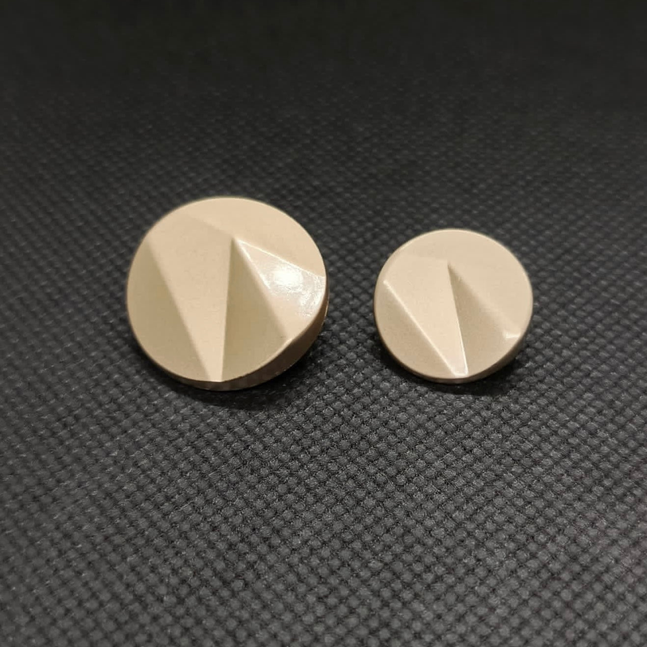 Faceted And Angled Design Metal Buttons