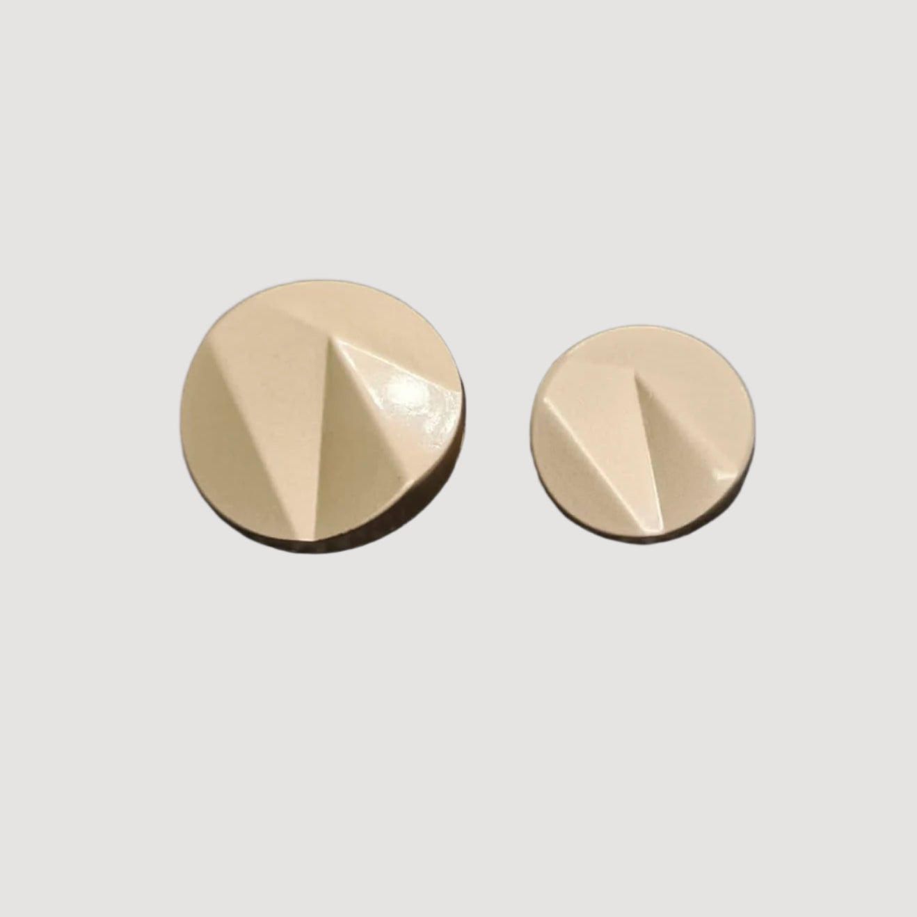 Faceted And Angled Design Metal Buttons
