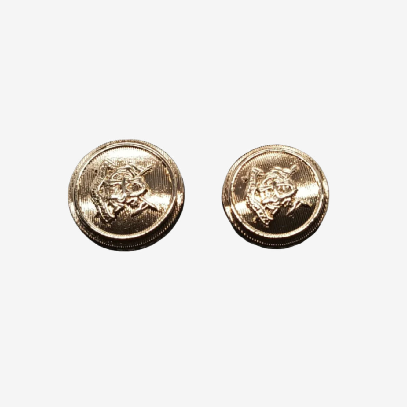 Embossed Animal Head Metal Buttons
