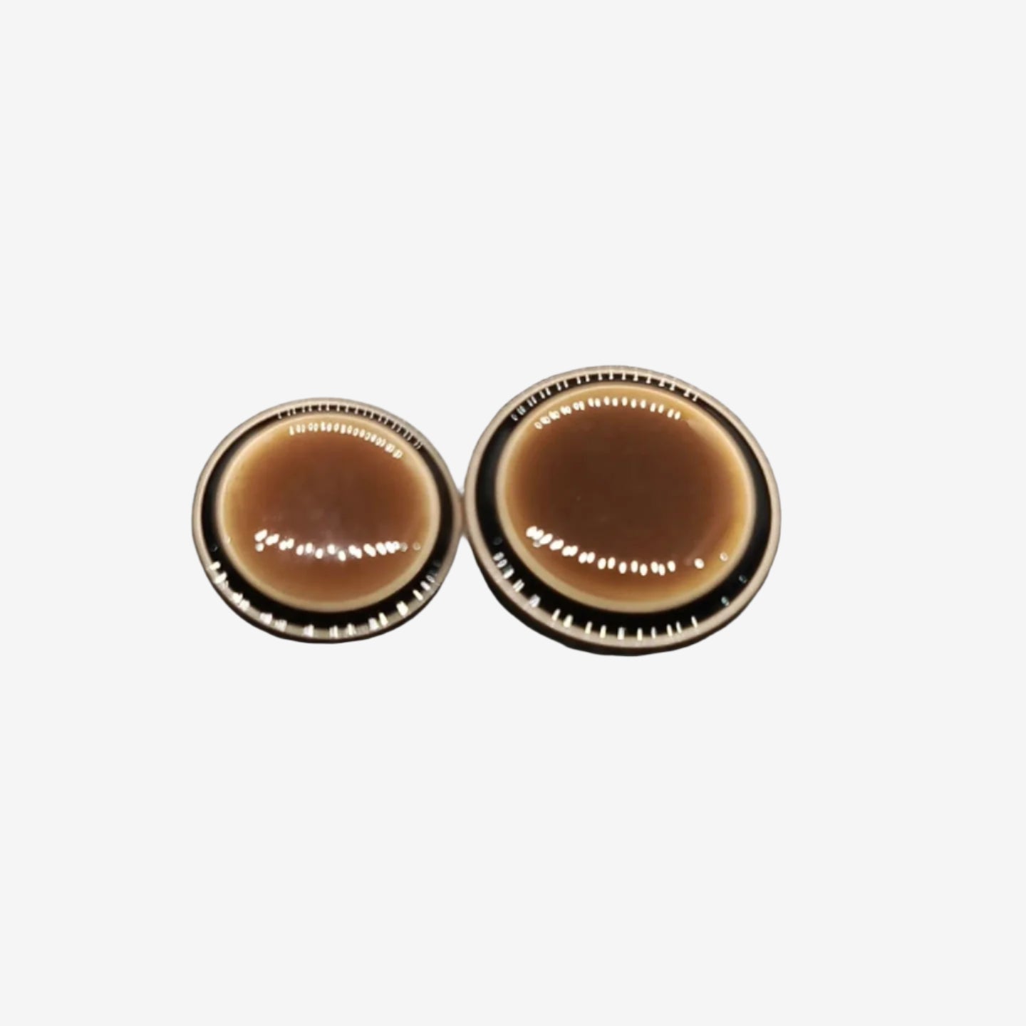 Inlaid Smoky Quartz Style Buttons