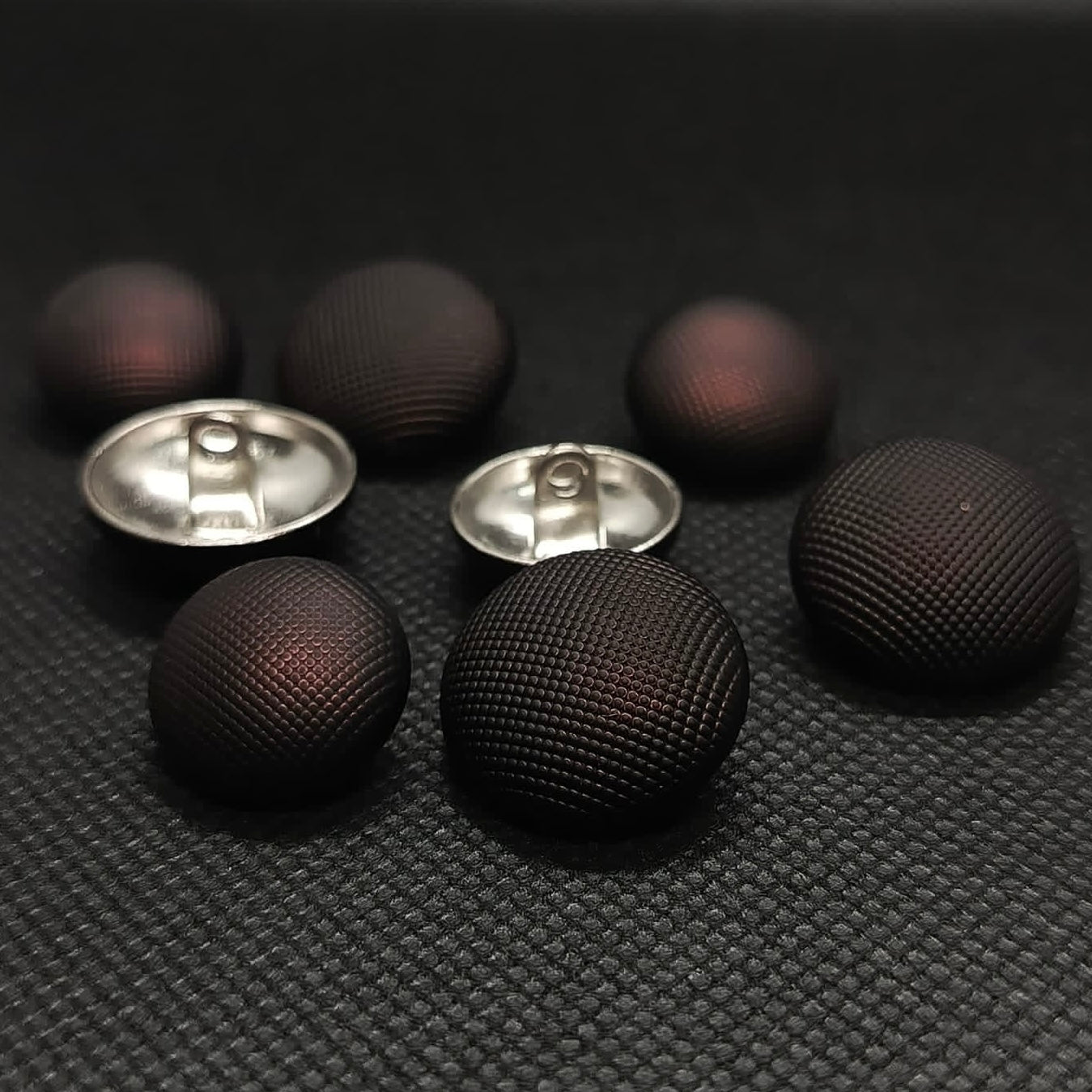 Textured Matte Colored Metal Buttons