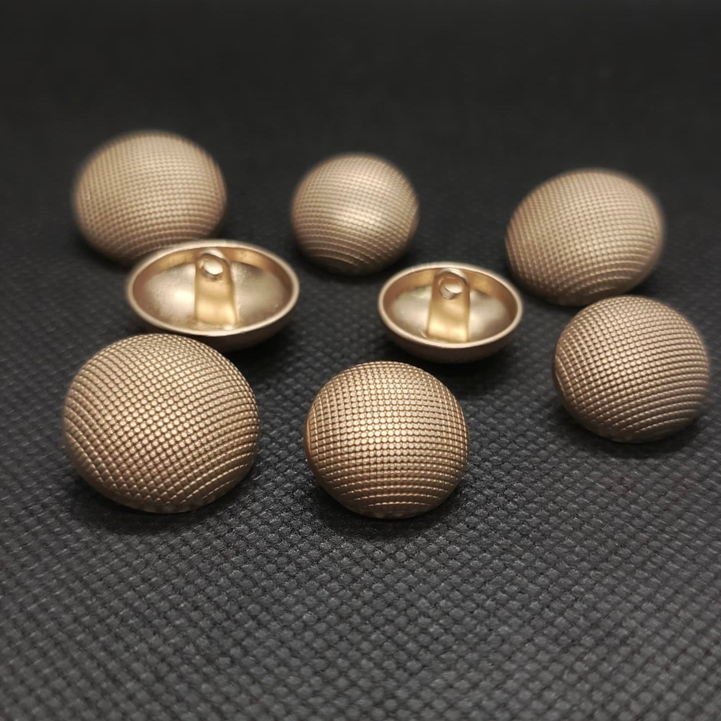 Textured Matte Colored Metal Buttons