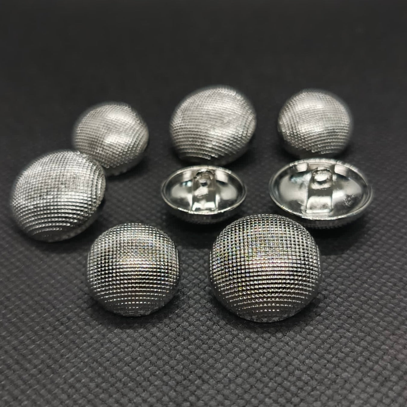 Textured Matte Colored Metal Buttons