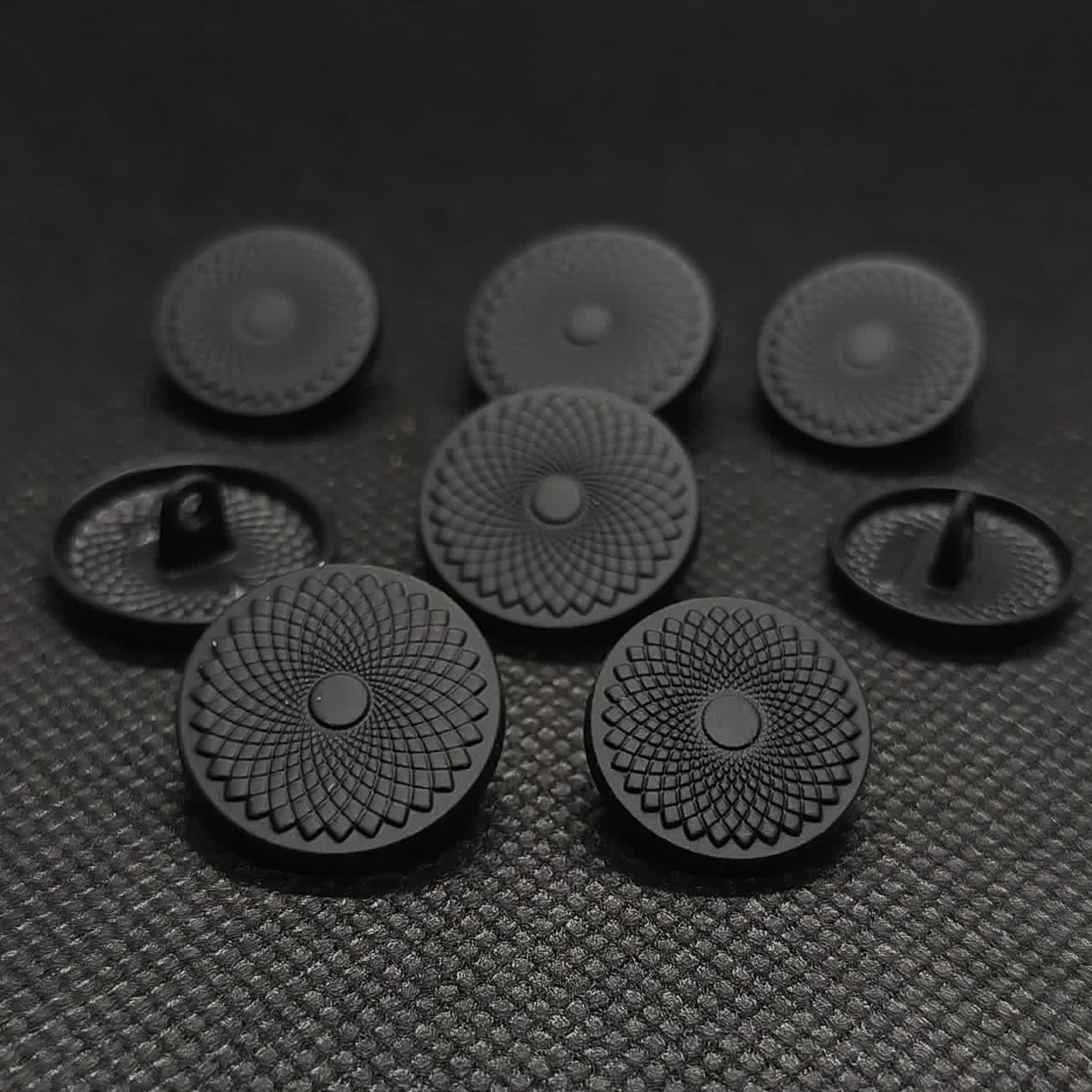 Concentric Pattern Metal Button