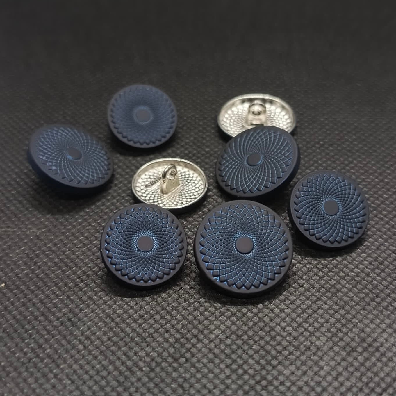 Concentric Pattern Metal Button