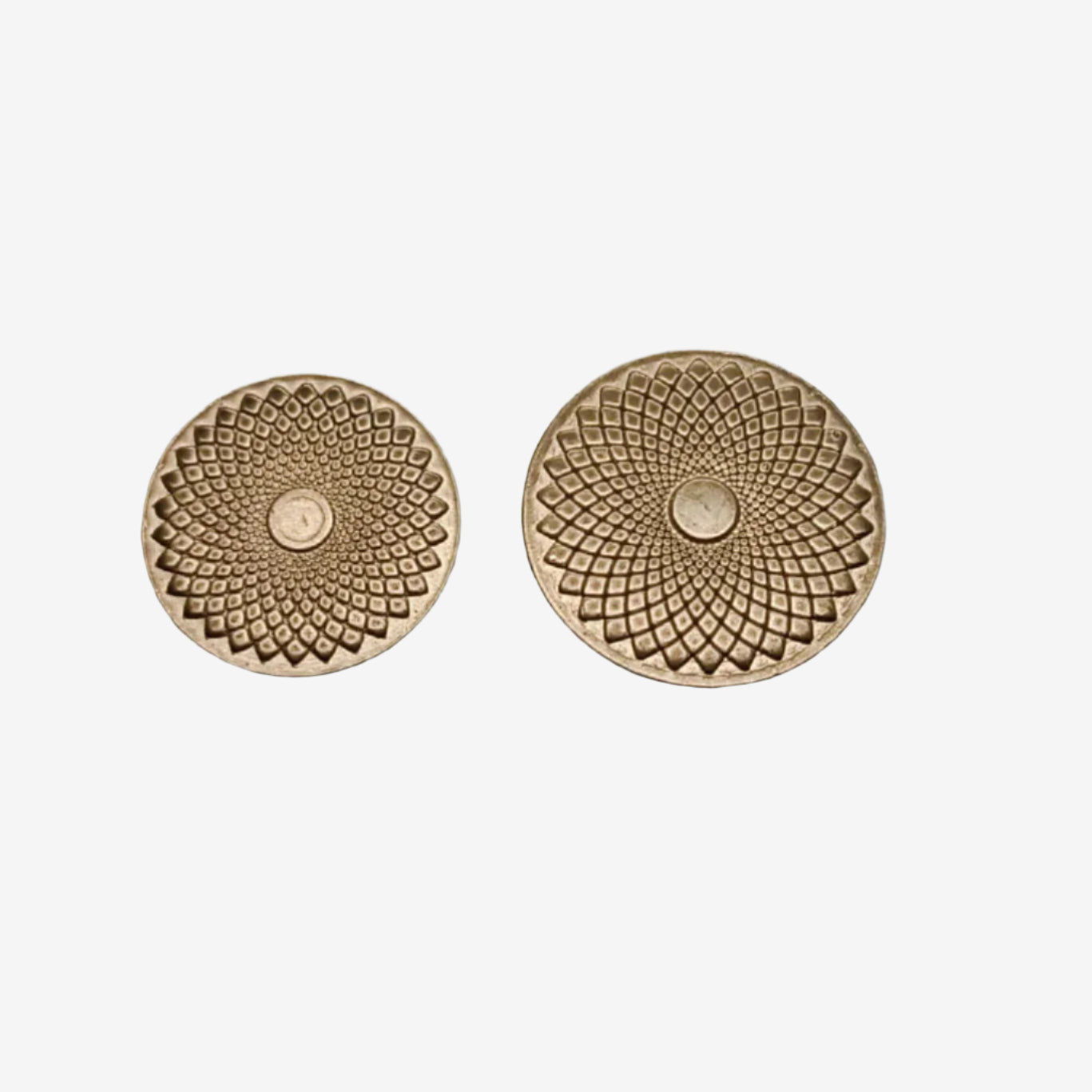 Concentric Pattern Metal Button