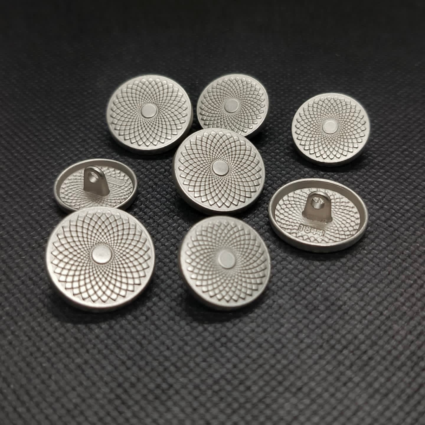 Concentric Pattern Metal Button