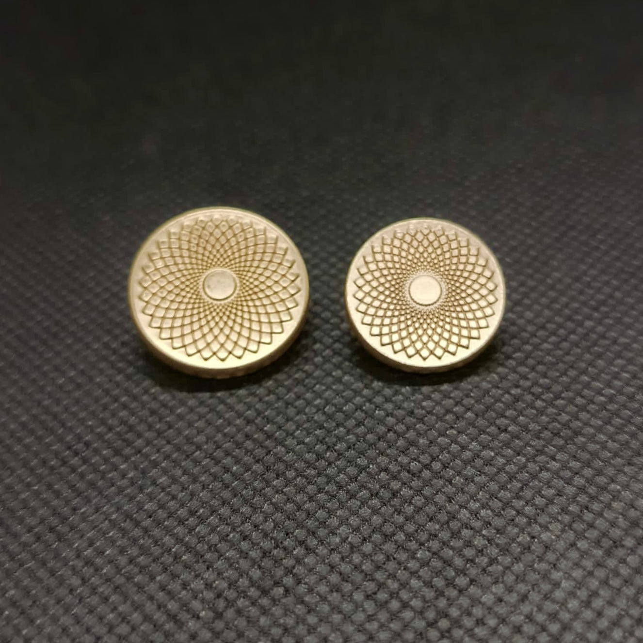 Concentric Pattern Metal Button