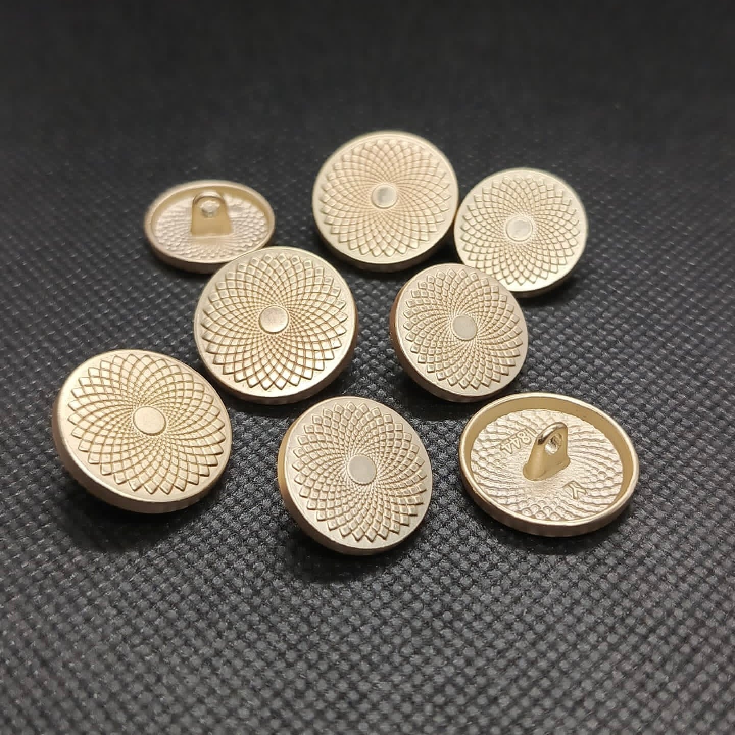 Concentric Pattern Metal Button
