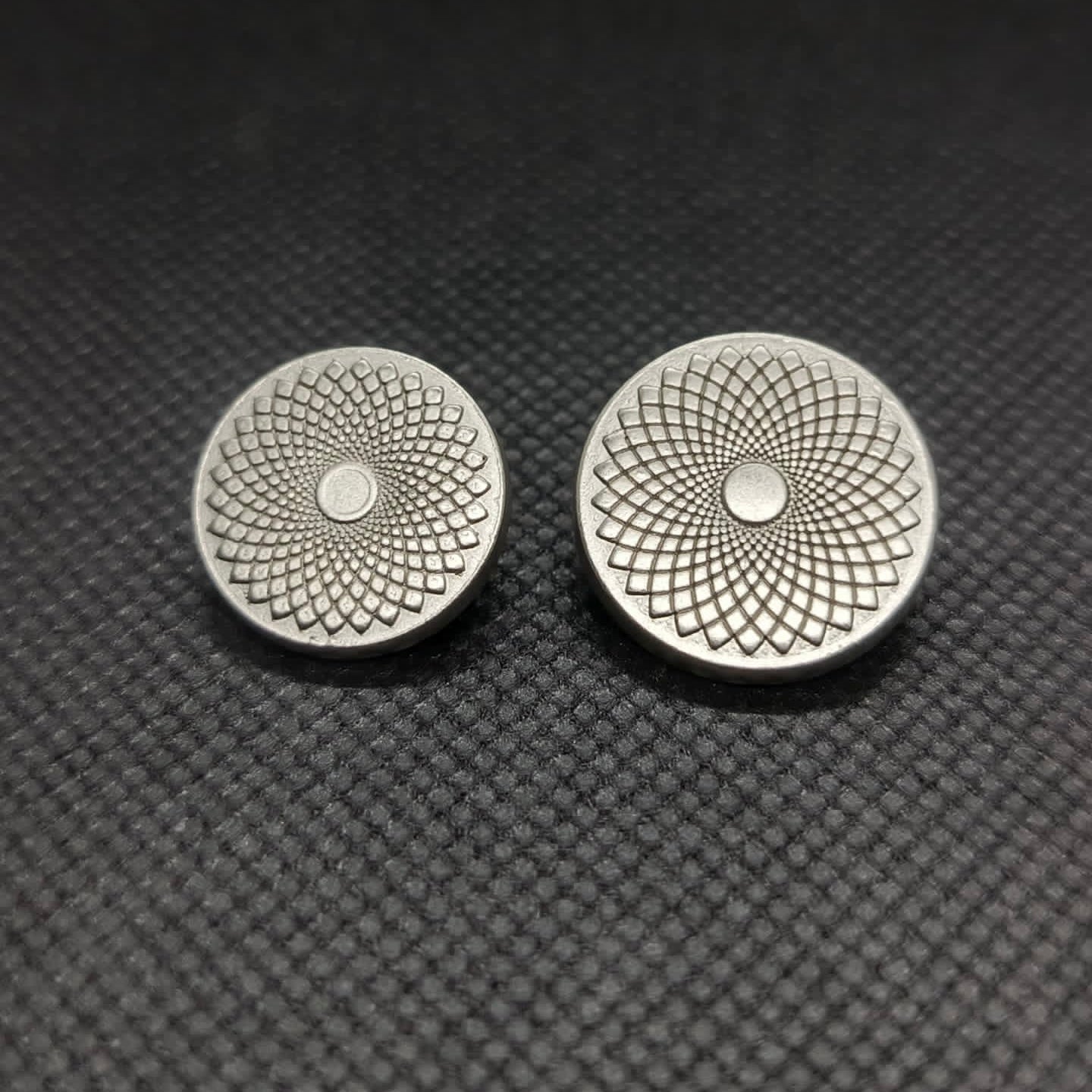 Concentric Pattern Metal Button