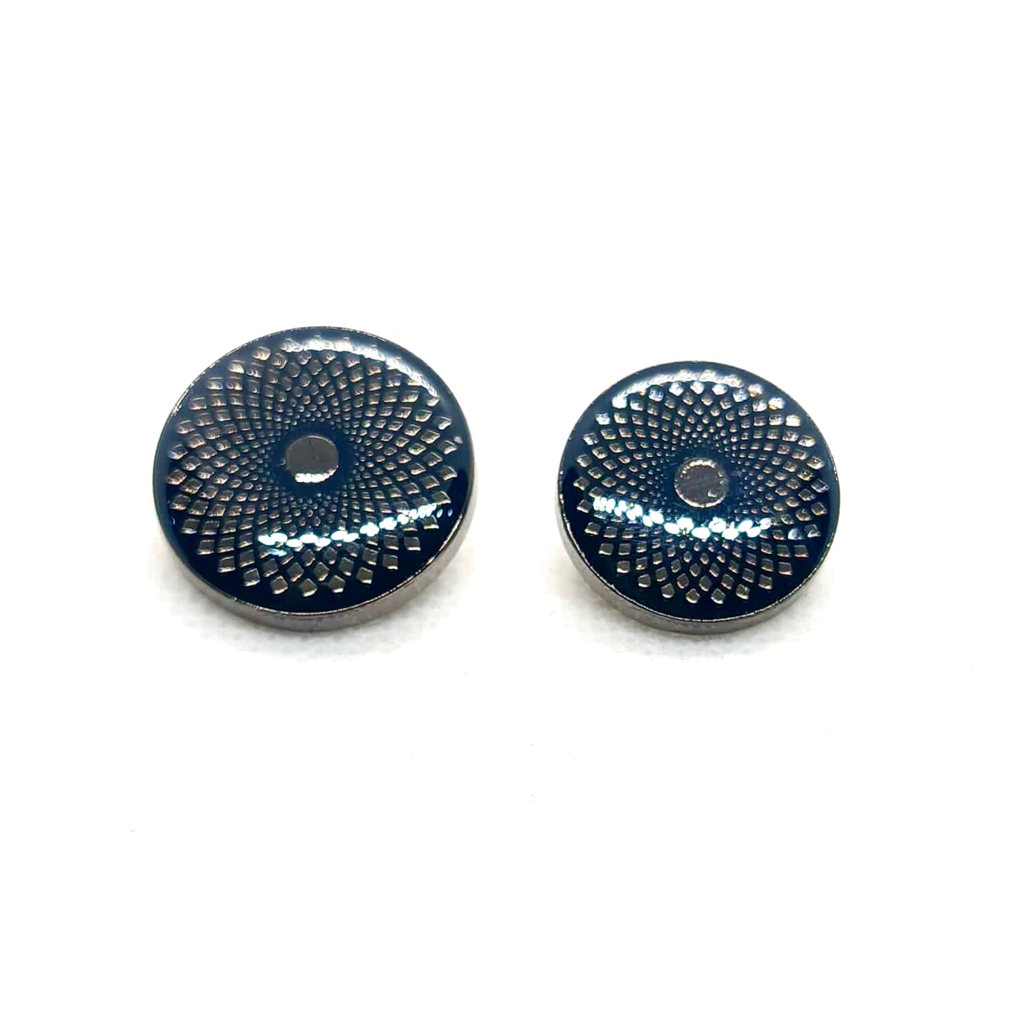 Glossy And Geometric Facets Metal Buttons