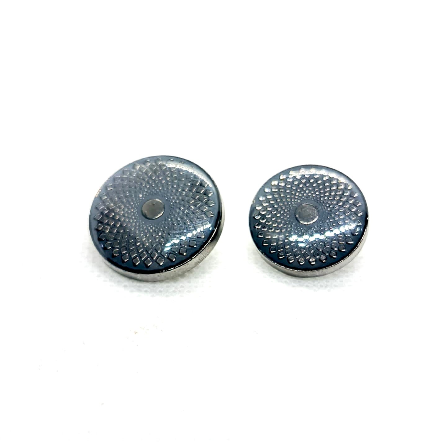 Glossy And Geometric Facets Metal Buttons