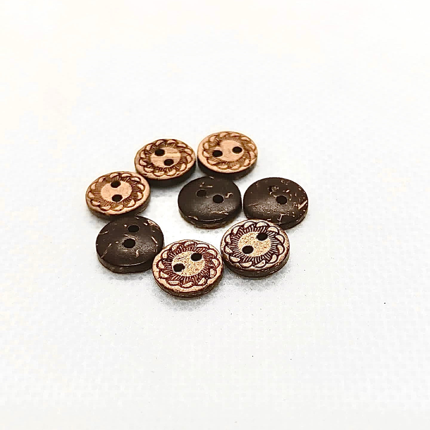Artisan Carved Coconut Buttons