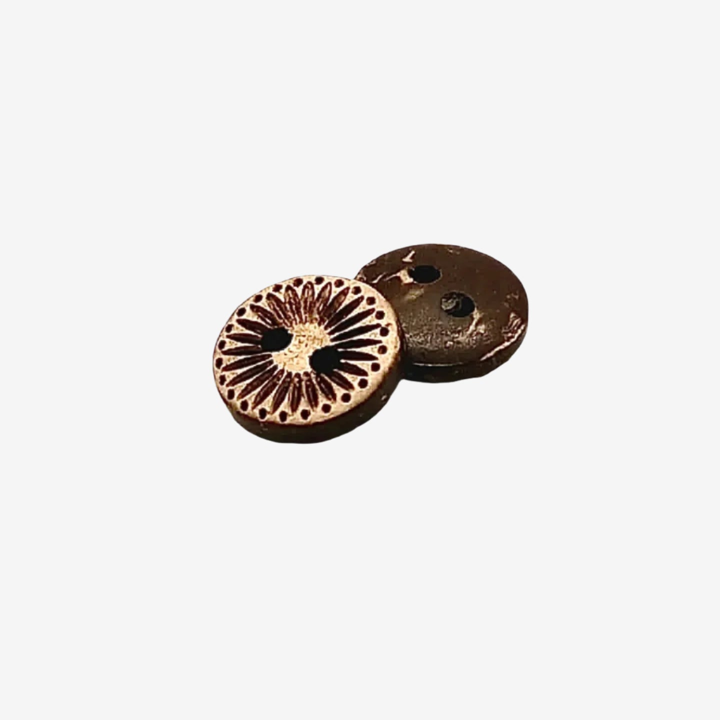 Daisy Carved Coconut Buttons