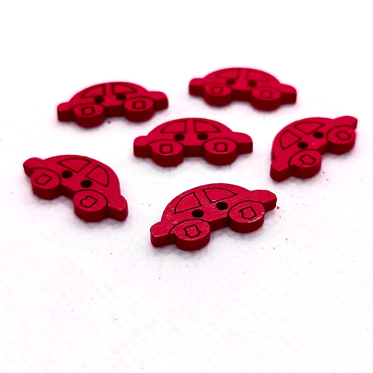 Colorful Wooden Car Buttons