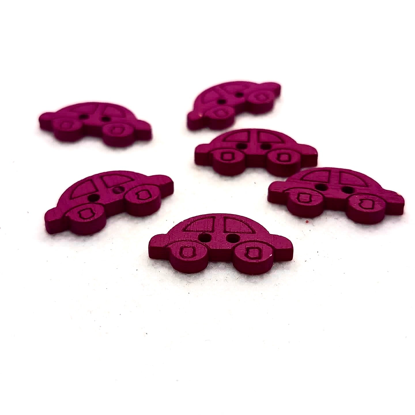 Colorful Wooden Car Buttons