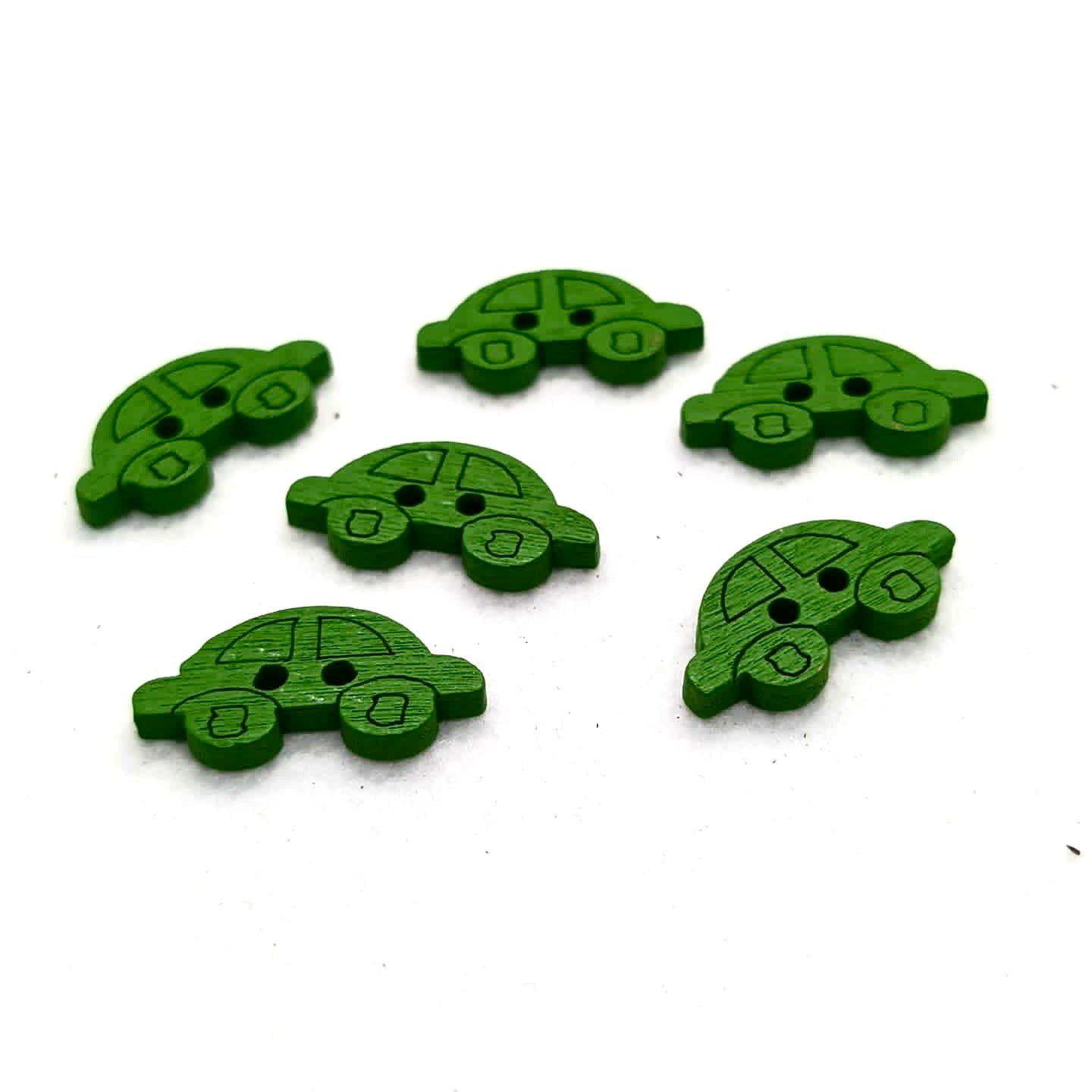 Colorful Wooden Car Buttons