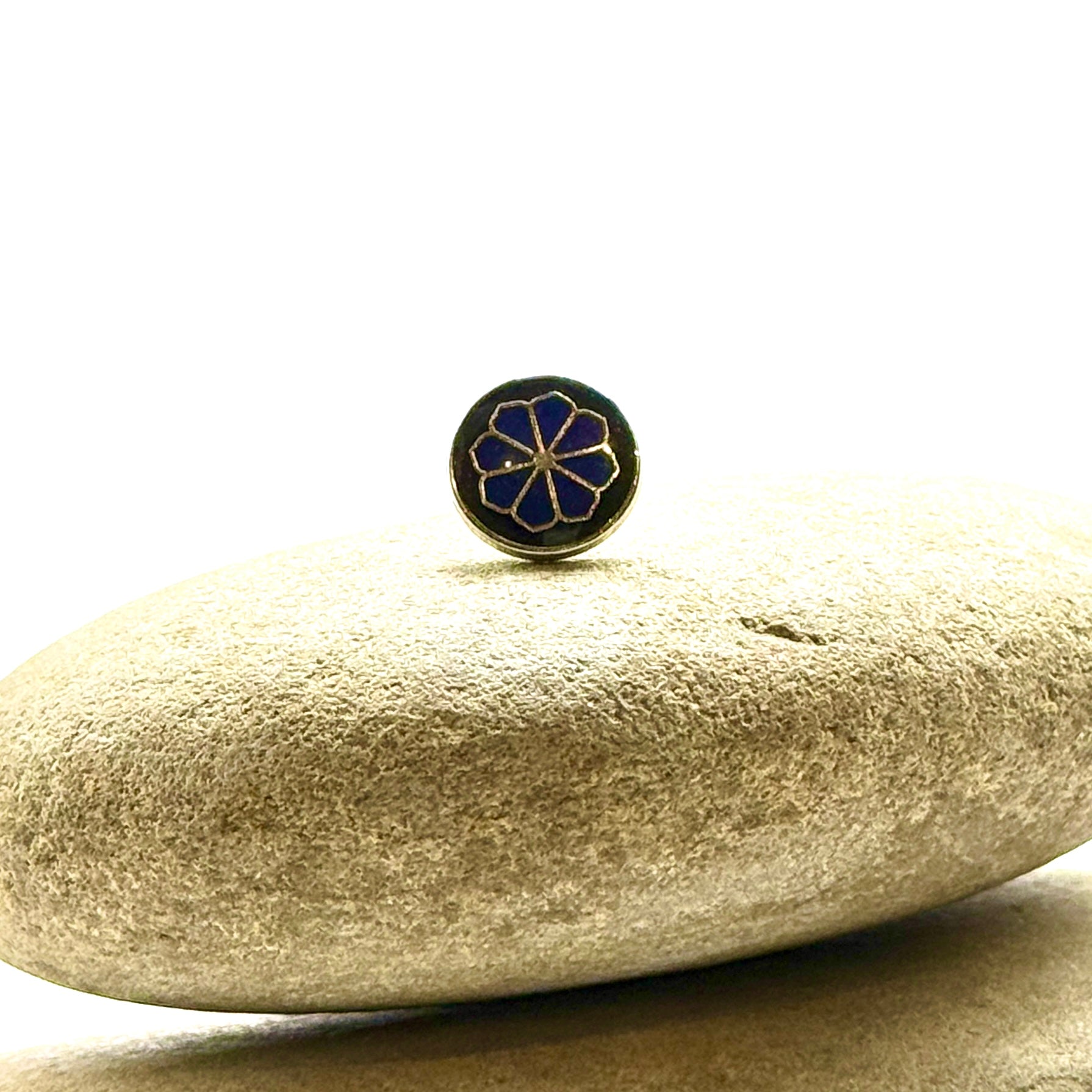 Azure Bloom Emblem Lapel Pin