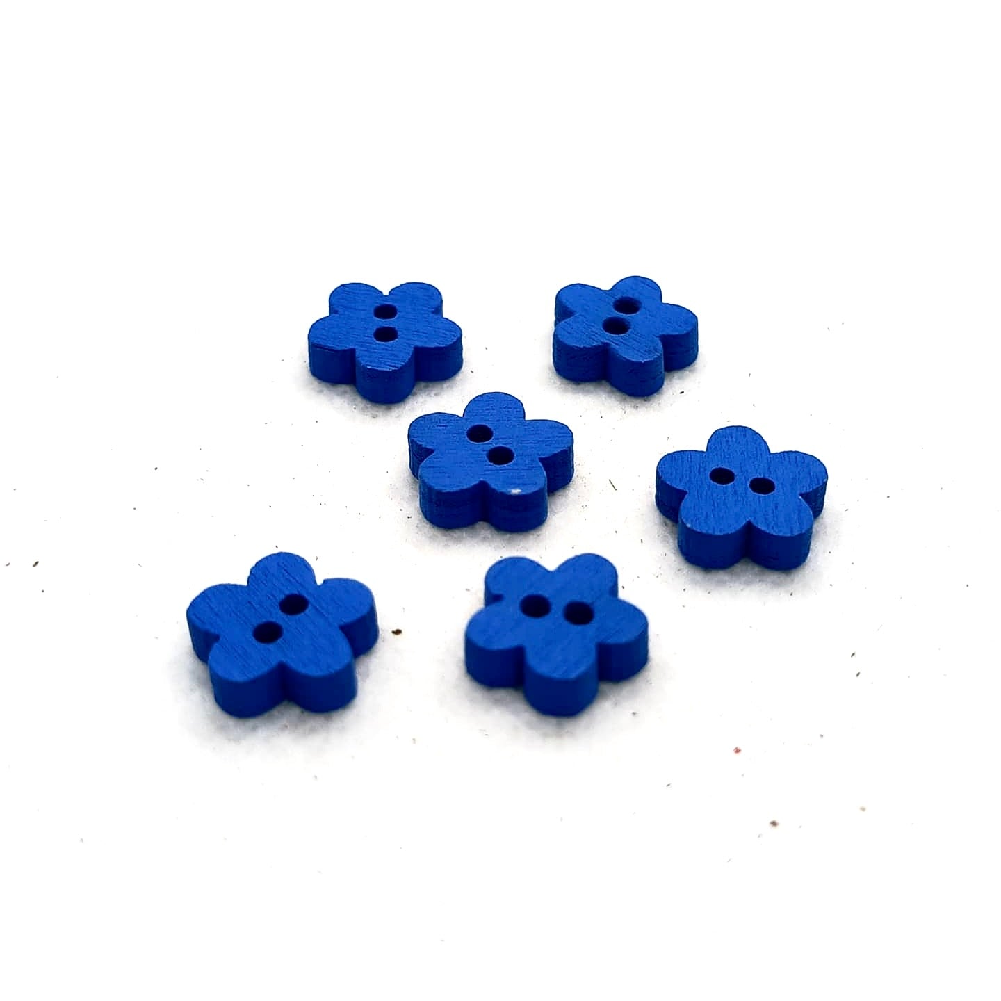 Colorful Wooden Flower Buttons