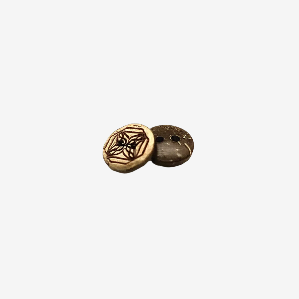 Unique Star Pattern Coconut Buttons