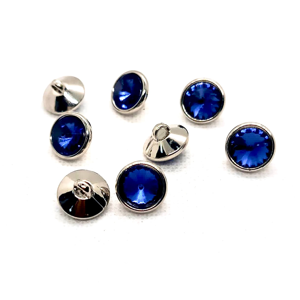 Faceted Acrylic Stone Plastic Shank Button