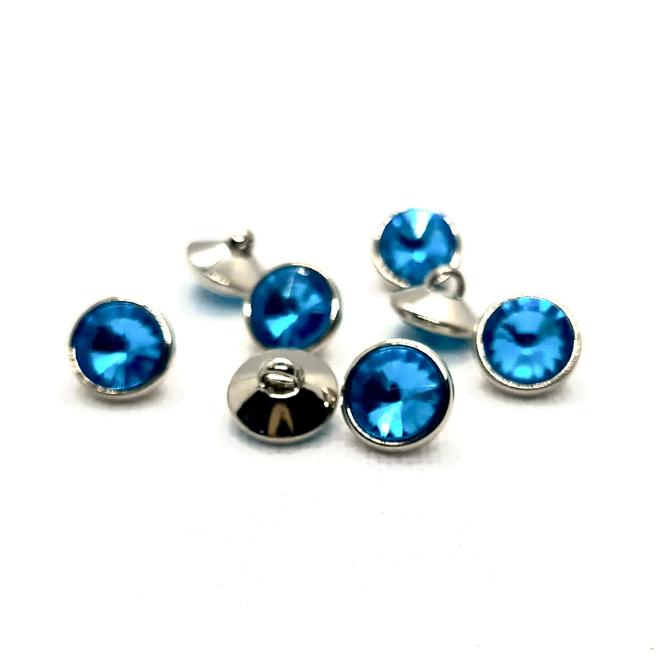 Faceted Acrylic Stone Plastic Shank Button