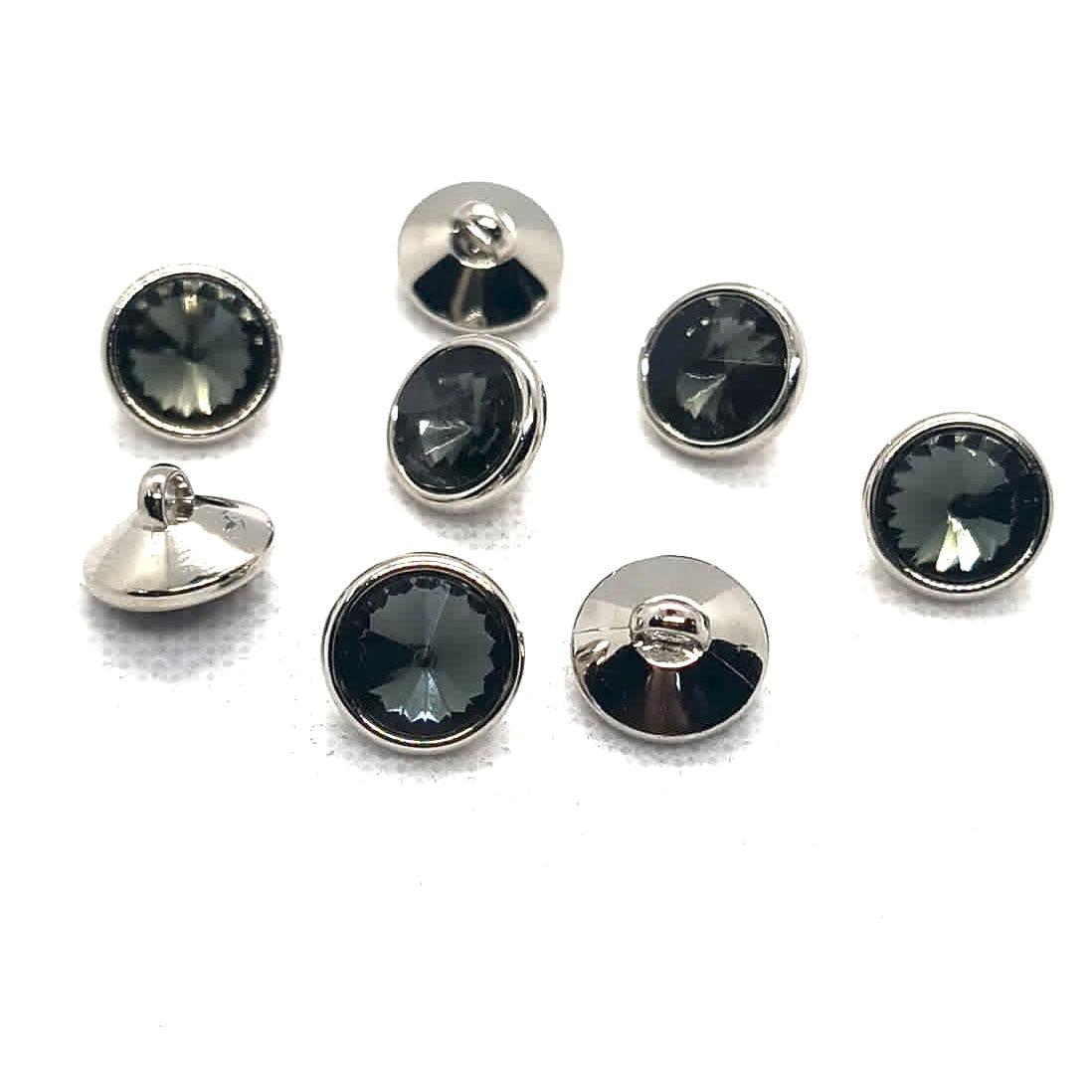 Faceted Acrylic Stone Plastic Shank Button