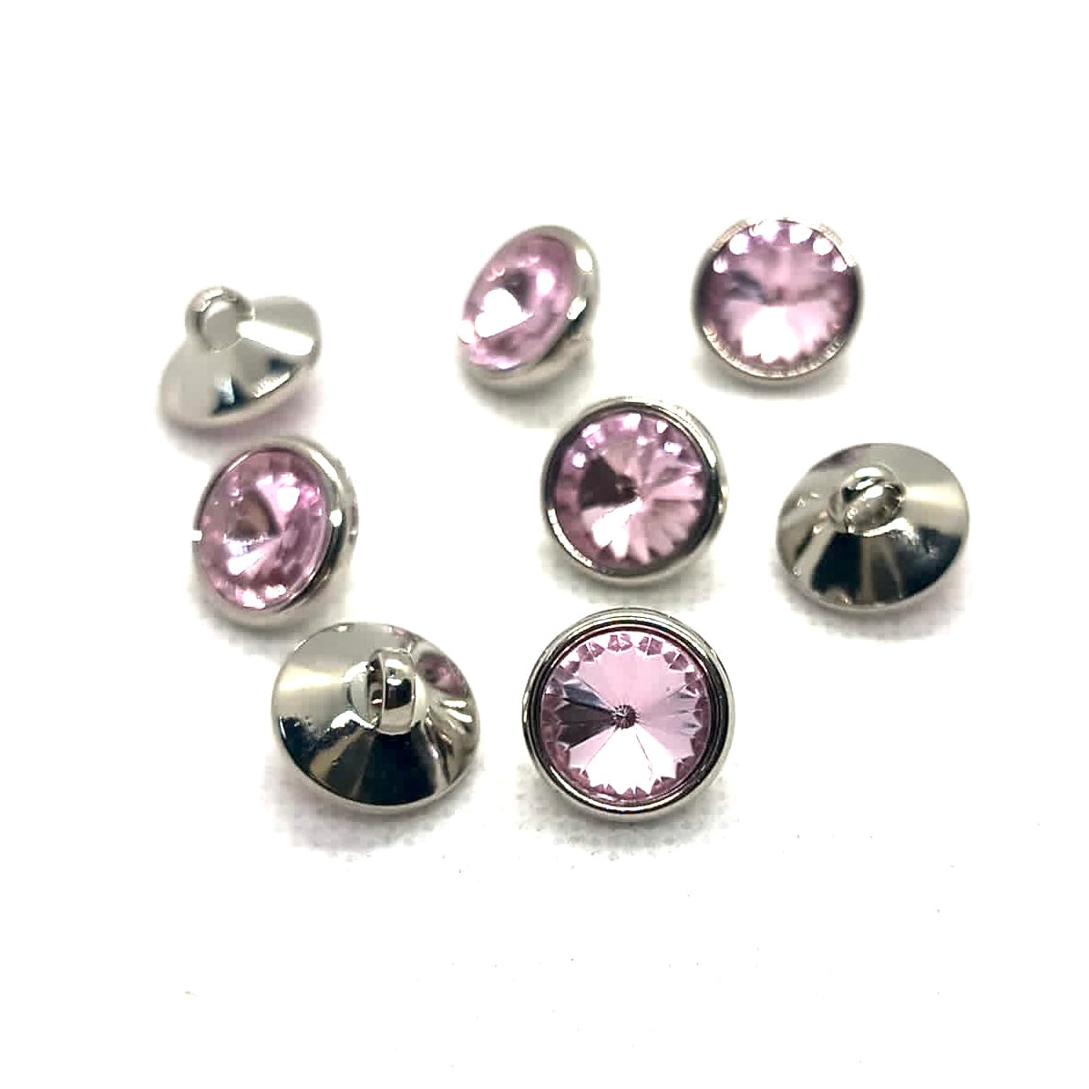 Faceted Acrylic Stone Plastic Shank Button