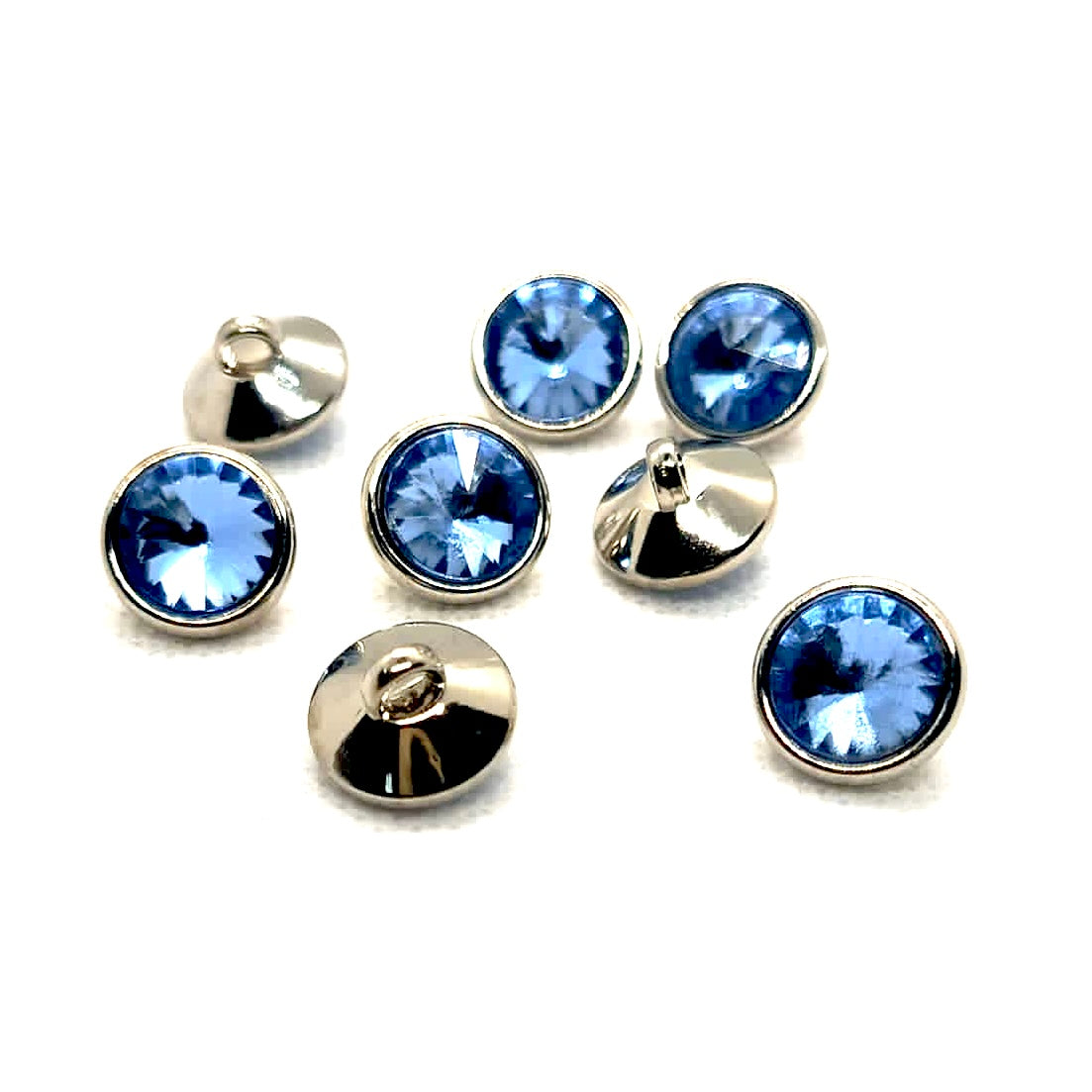 Faceted Acrylic Stone Plastic Shank Button