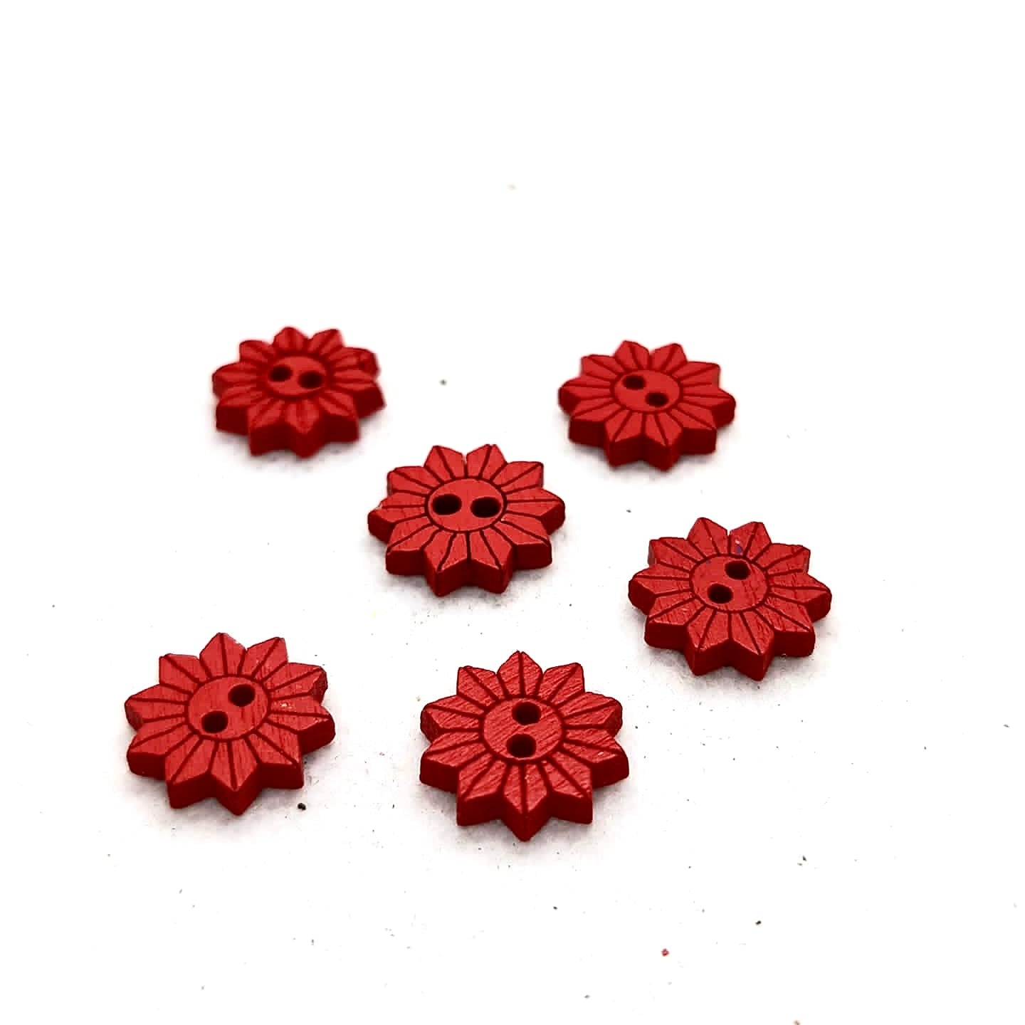 Colorful Wooden Sun Buttons