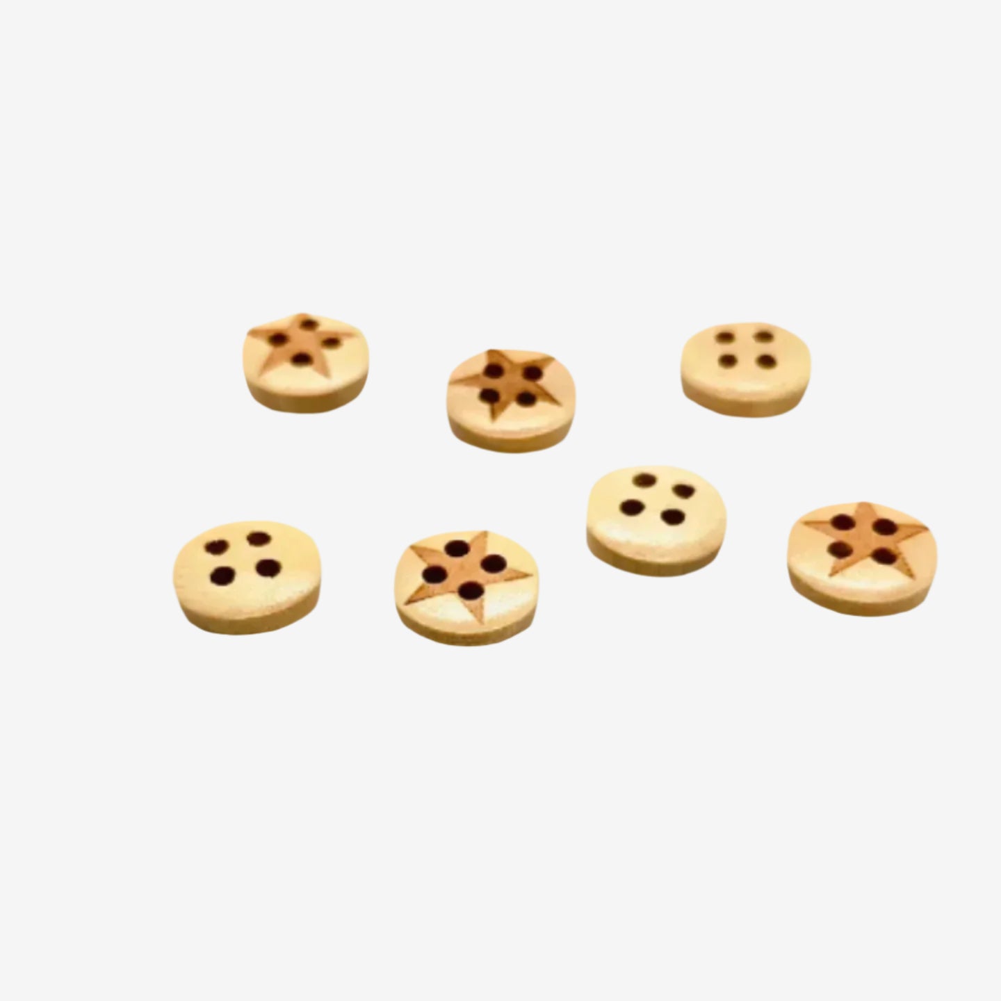 Assorted Design Wood Buttons