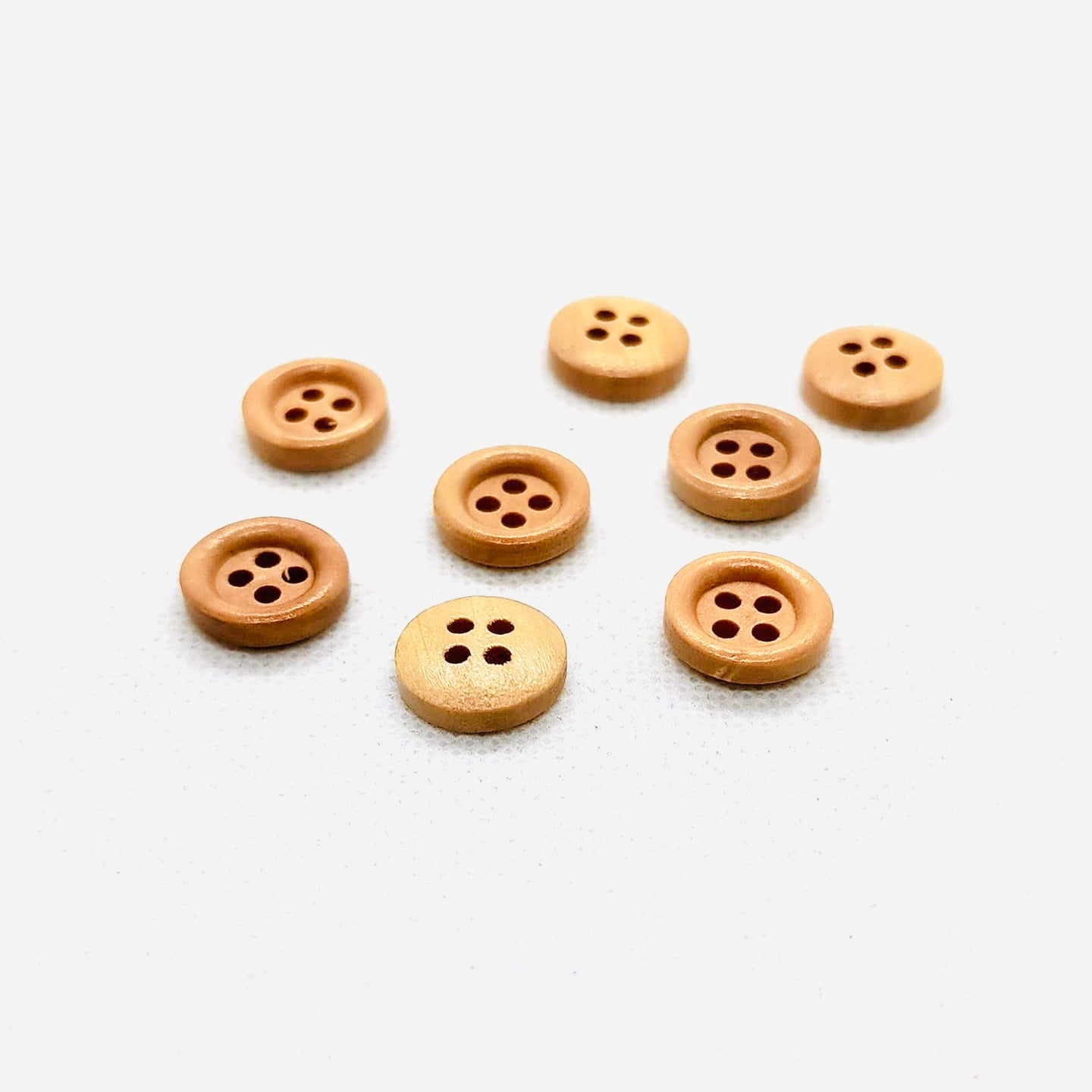 Four Hole Natural Wood Buttons