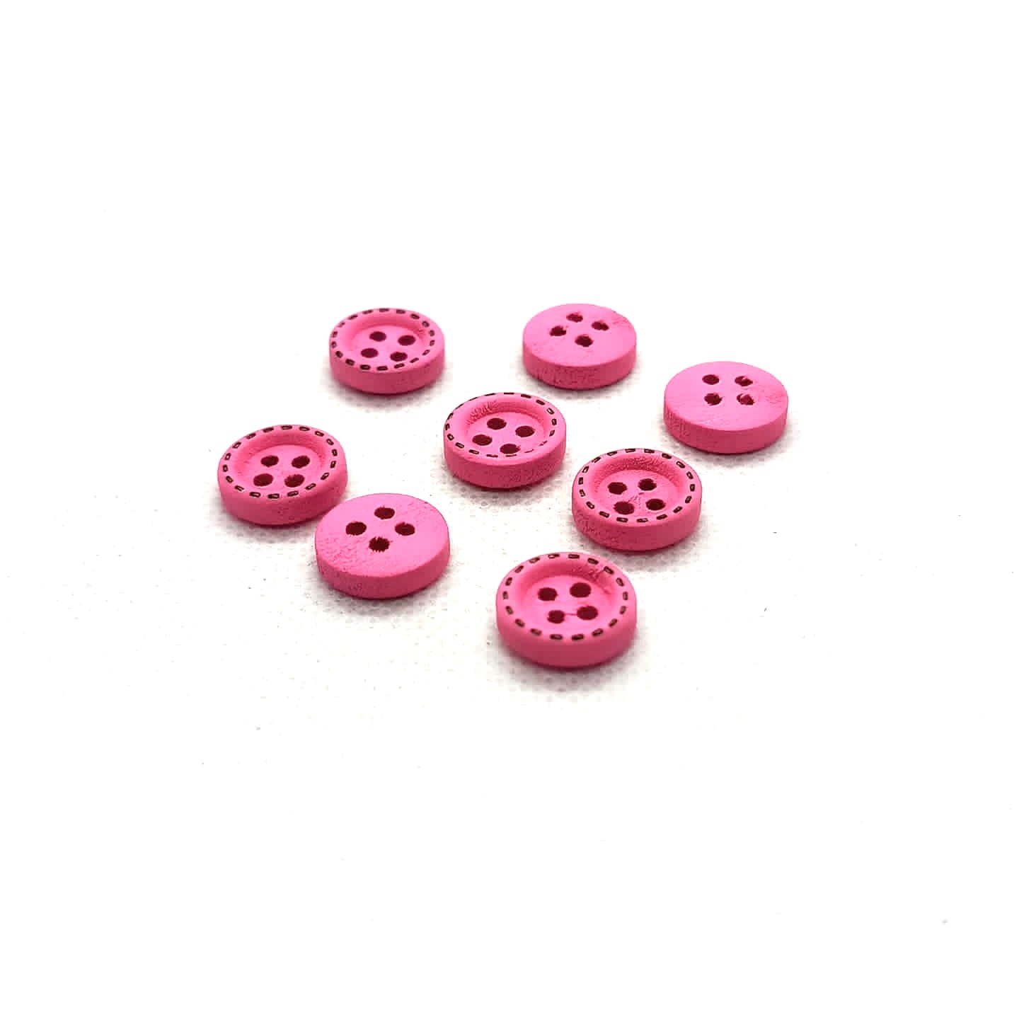 Rimmed Four Hole Wood Buttons