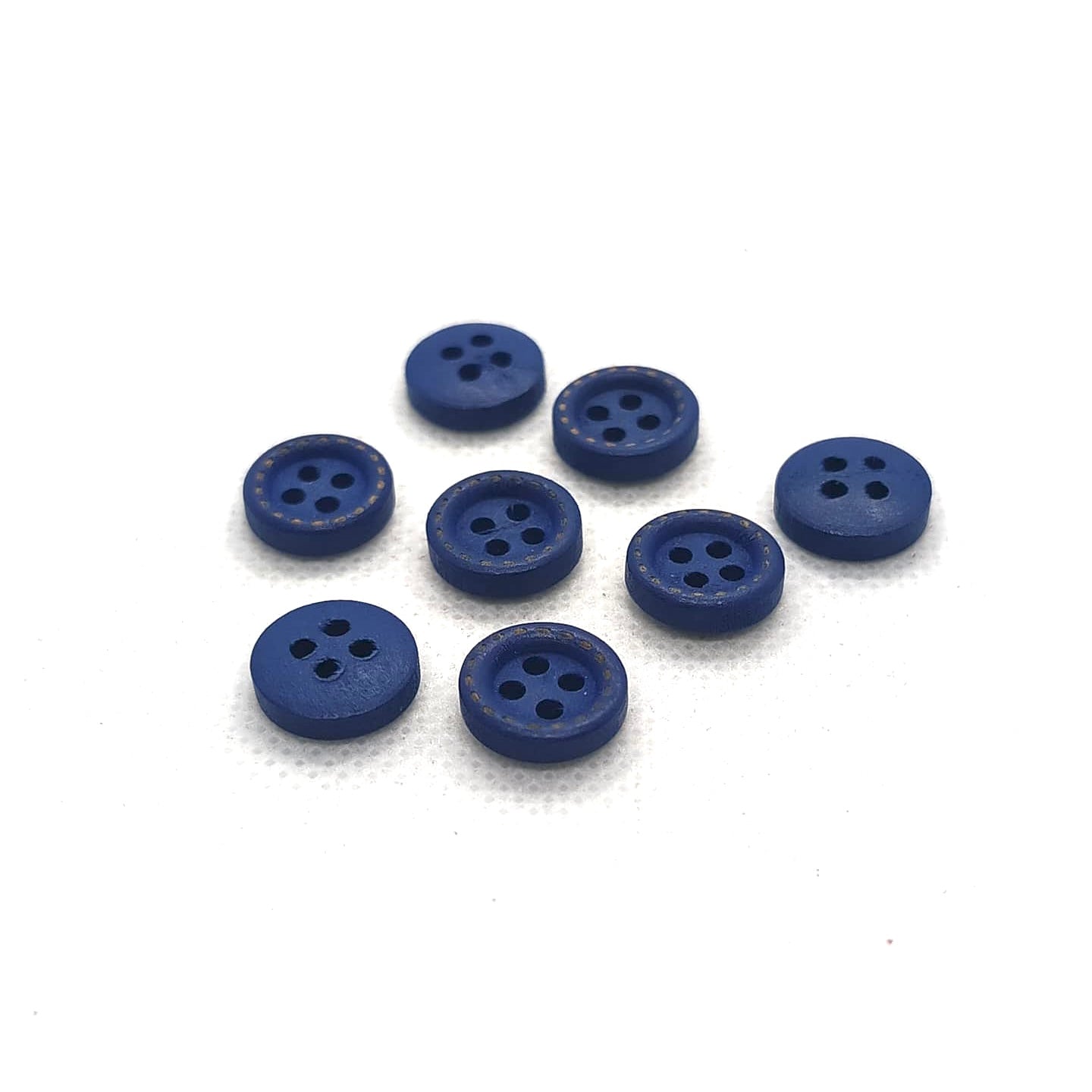 Rimmed Four Hole Wood Buttons