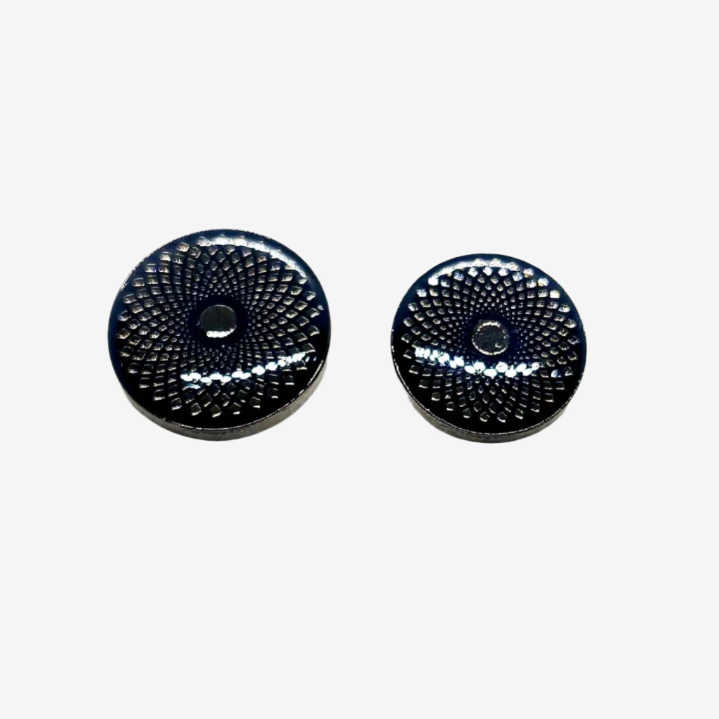Glossy And Geometric Facets Metal Buttons