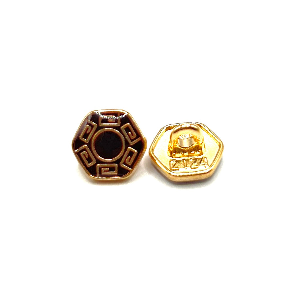 Hex Greek Kurta Button