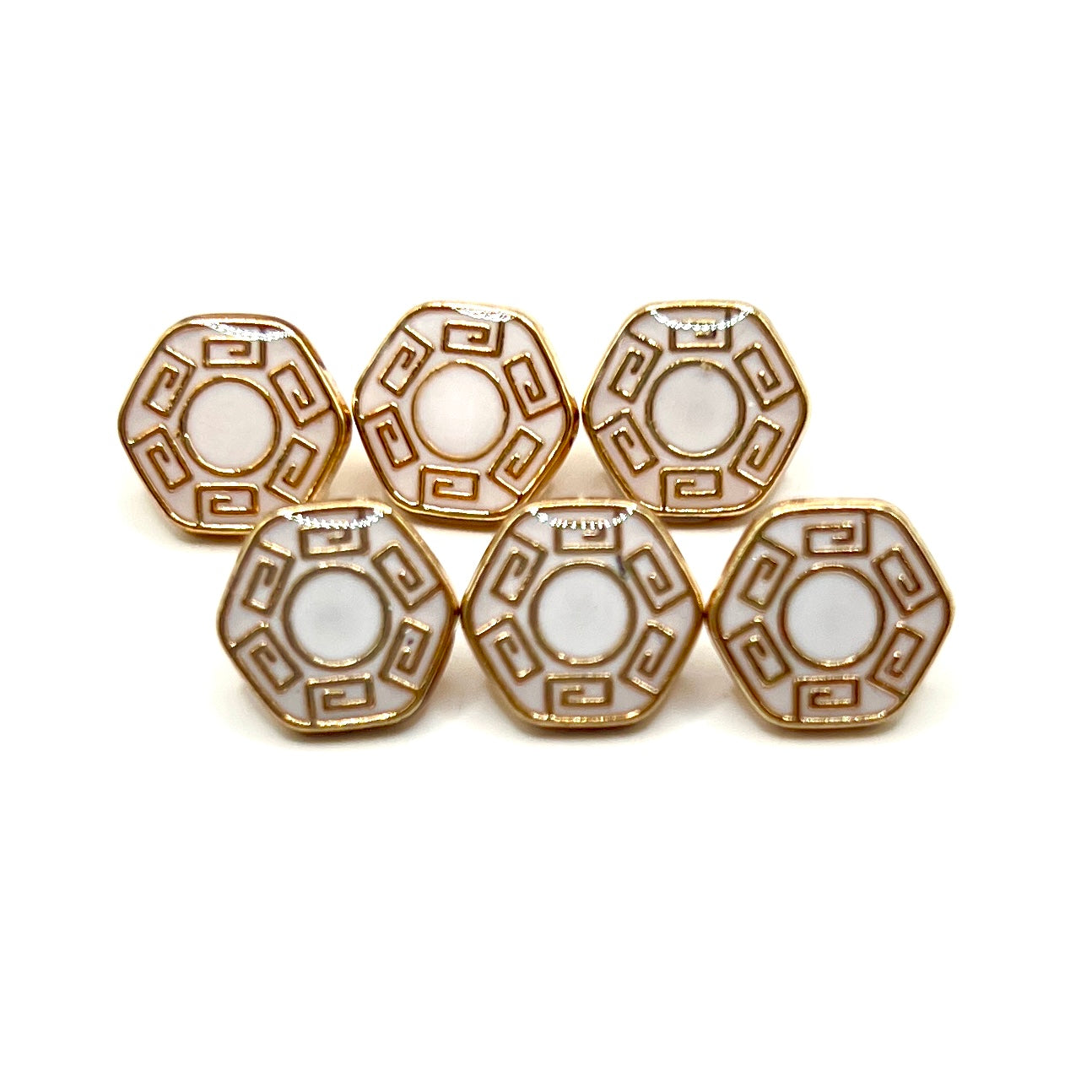 Hex Greek Kurta Button