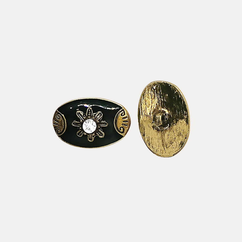 Vintage Floral Buttons - 22mm