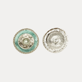 Silver Tone Vintage Button - 21 mm