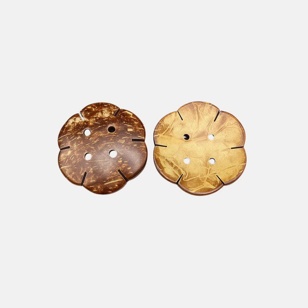 Carved Bloom Button