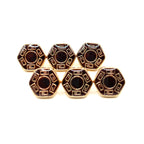 Hex Greek Kurta Button