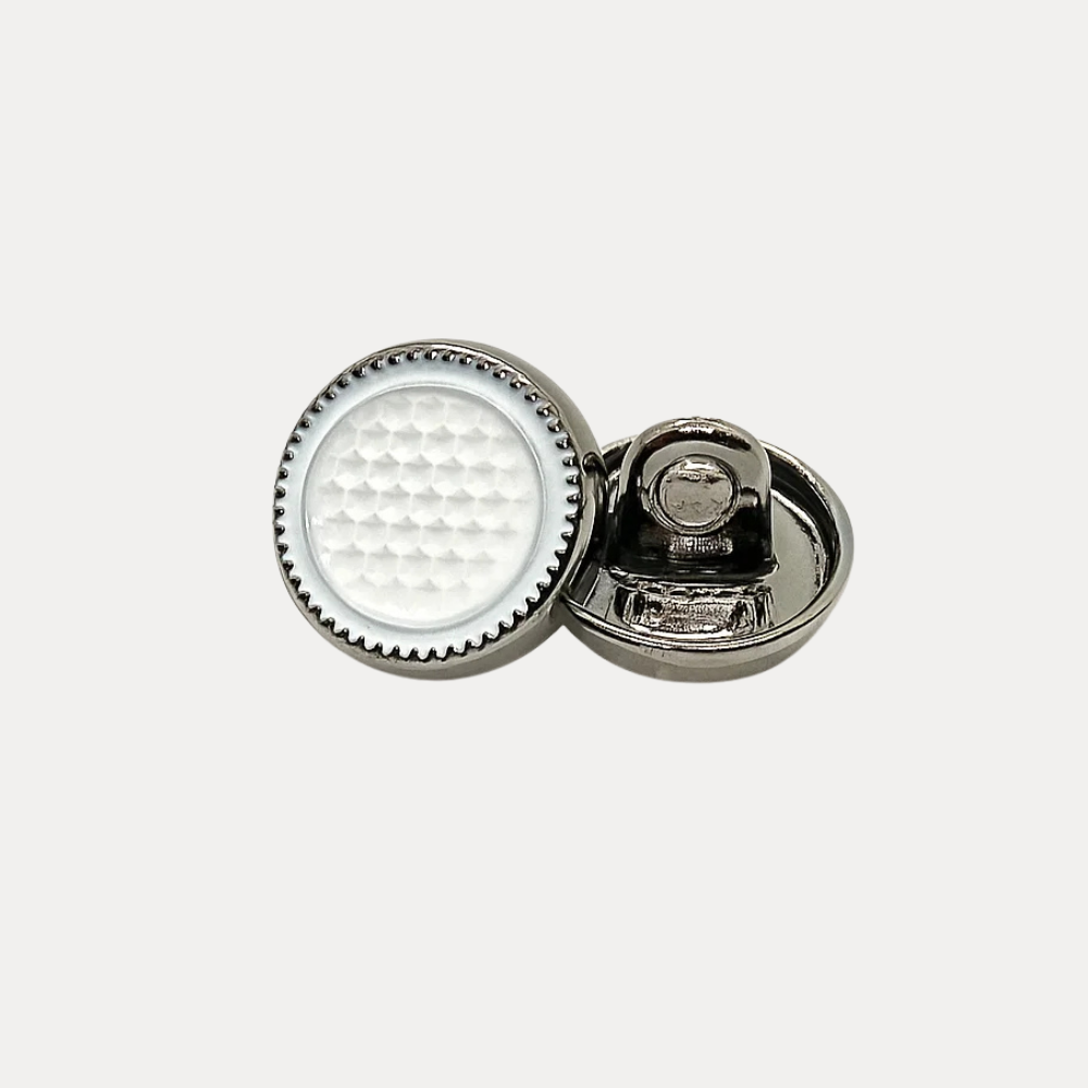 Detailed Inlay Metal Button