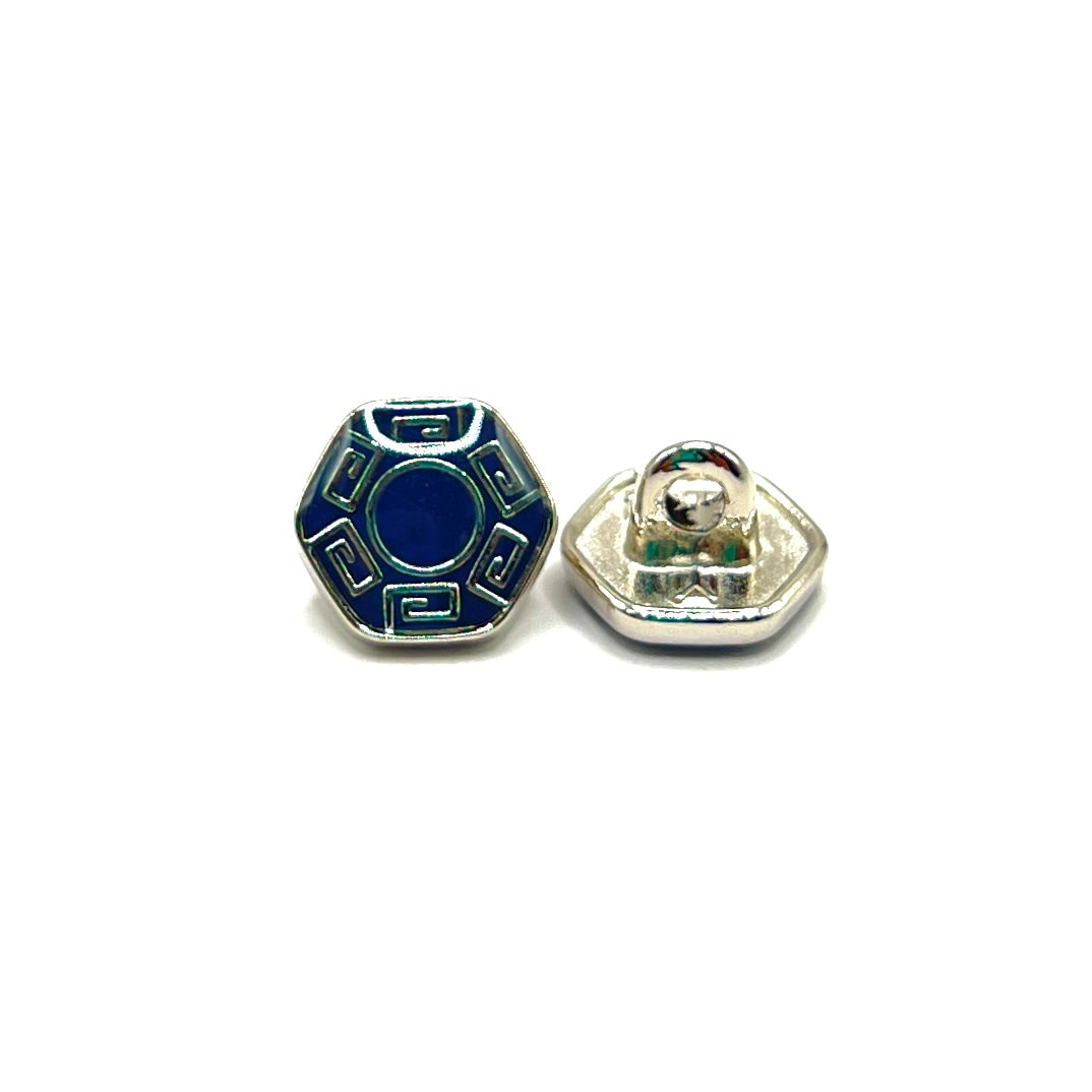 Hex Greek Kurta Button